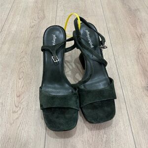 Jeffrey Campbell Dark Green Heels 9